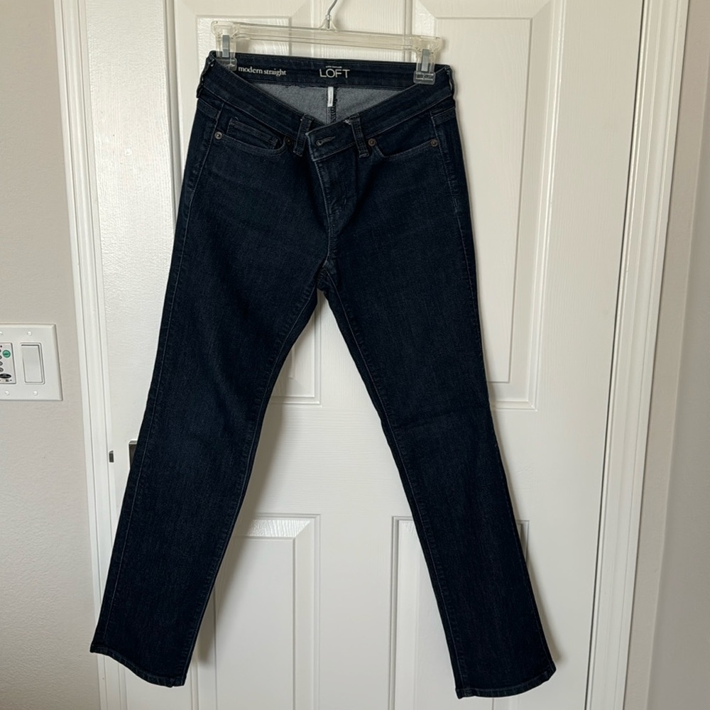 Ann Taylor Loft Modern Straight Jeans 27p